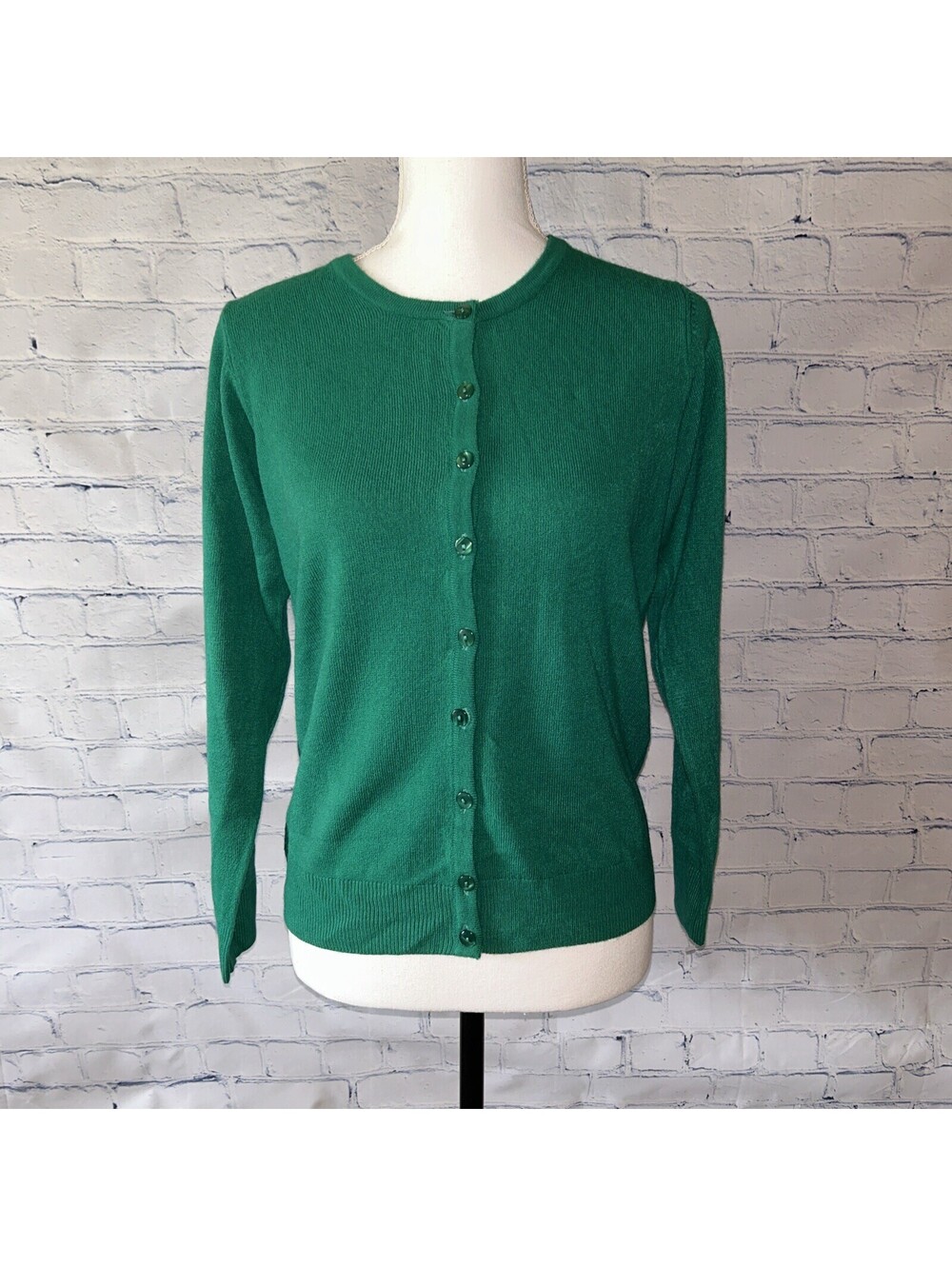 NWT Appleseeds Petites Green Cardigan Sweater Sz Petite Small